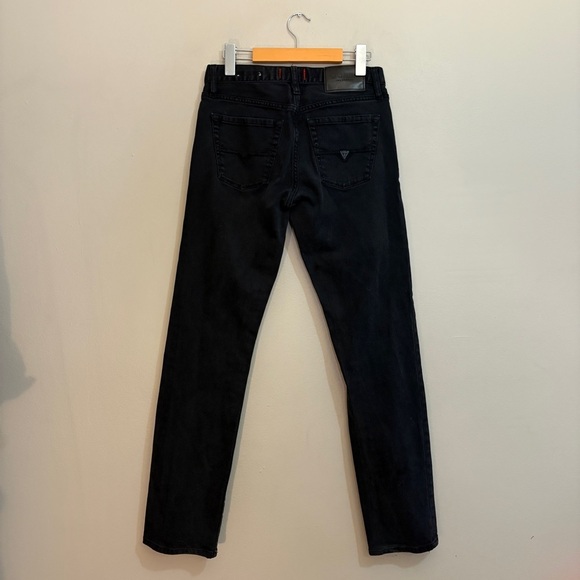 Guess Black Slim Straight Leg Jeans 29x32 - Picture 10 of 16